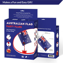 Load image into Gallery viewer, Australian Flag Adult Party Flask: 2 liter Flasks Make the Perfect Drink Dispenser for Your Australia Day Party Supplies, Summer Beach or Pool Party, Soccer, Cricket, or Football Tailgating and More
