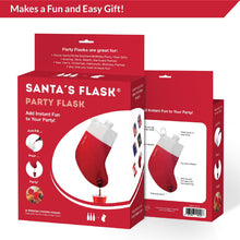 Load image into Gallery viewer, Santas Flask for Liquor, Wine, Drinks: Funny Gag Gifts for White Elephant Christmas Gifts Exchanges; Beverage Dispenser Holds 2.25 Liters for Holiday, Graduation, Office Parties
